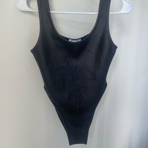 I Heart Raves Leather Bodysuit